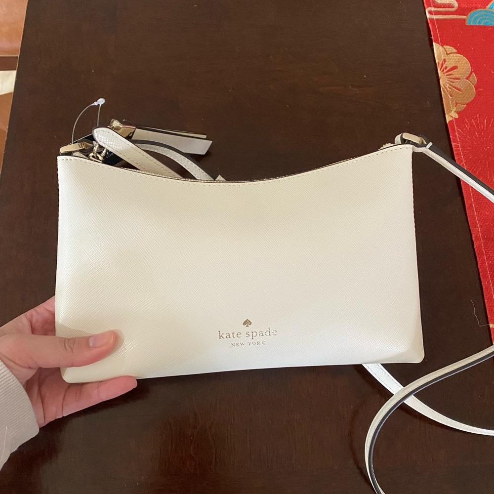 Kate spade white leather purse